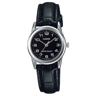 Casio นาฬิกาข้อมือ สายหนัง รุ่น LTP-V001L-1BUDF-Black