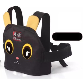 EXCEED Safety Carrier for Kids ( BLACK ) สายรัดนิรภัยกันเด็กตกรถมอเตอร์ไซต์ สำหรับเด็กอายุ 3 - 10 ปี แบบกระเป๋าเป้สะพายหลัง สำหรับขับขี่มอเตอร์ไซต์ ( ลายแมวสีดำ )