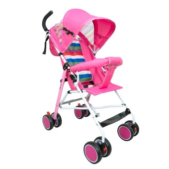 HHsociety รถเข็นเด็กพับได้ Baby Stroller รุ่น S-311 (สีชมพู/รุ้ง)
