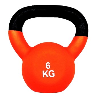 SPORTLAND ดัมเบล Neoprene Dumbbell Kettlebel 6 kg. (Orange)