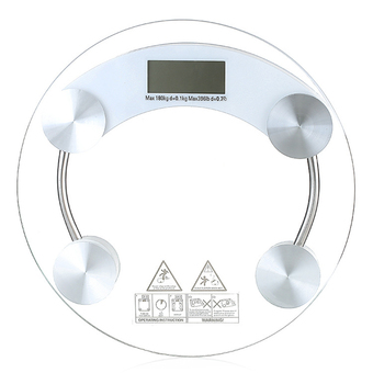 OEM Electronic weight scale เครื่องชั่งน้ำหนักดิจิตอล กระจกใส รุ่น (white)