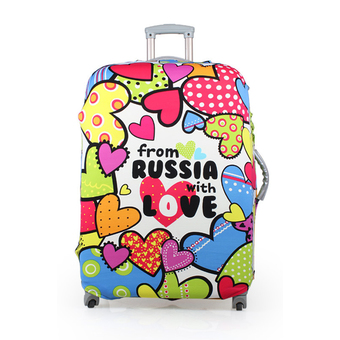 50J1213-2 Travel Luggage Suitcase Trolley Case Protective Cover (Multicolor)-S