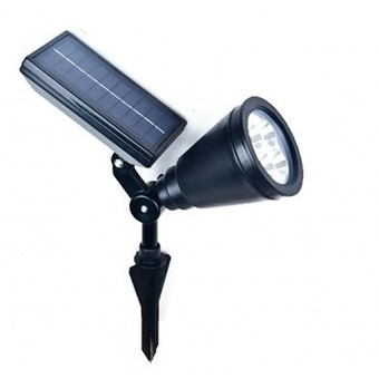 XML-Solar ไฟสปอร์ตไลท์ พลังเเสงอาทิตย์ 4 LED เเสง:เหลืองวอมไวท์
