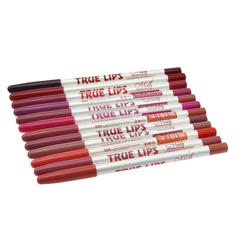 12 pcs / lot 15 CM 12 Colors / , Lip Liner Pencil, Women-039;s women&#039;s fashion long lasting lip Powder Makeup tools