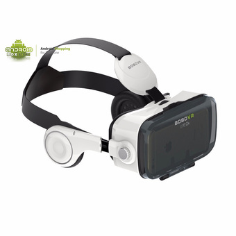 VR BOBOVR Z4 3D VR Glasses with Stereo Headphone Virtual Reality Headset แว่นตาดูหนัง 3D อัจฉริยะ สำหรับโทรศัพท์สมาร์ทโฟนทุกรุ่น (สีขาว) แถมฟรี 4 in 1 Bluetooth Wireless Selfie, Joystick, Mouse ,Remote