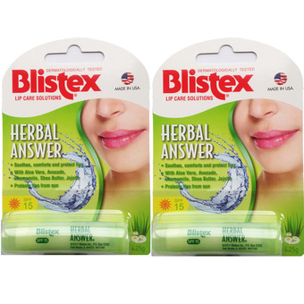 Blistex บลิสเทค เฮอร์เบิลร์ อานเซอร์ เอสพีเอฟ 15 (2 Packs)