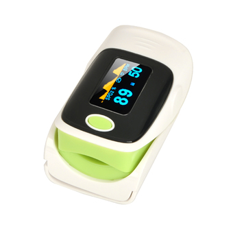 1.1 OLED Screen SPO2 Heart Rate Monitor Fingertip Pulse Oximeter Green + Black
