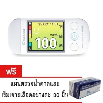 Terumo เครื่องตรวจน้ำตาลในเลือด รุ่น Medisafe fit smile