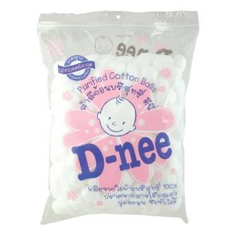 D-nee สำลีก้อนกลม ขนาด 35 กรัม (แพ็ค 6 ห่อ)