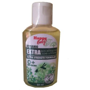 Happy Baby โลชั่นน้ำออร์แกนิคกันยุง (ชนิดตัวใหญ่-ยุงลาย) 60 ml
