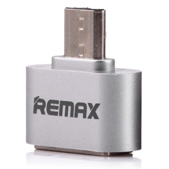 Remax OTG &amp; USB 2.0 อุปกรณ์เสริมเสียบแฟลชไดร์ฟ สำหรับ Samsung Micro USB รุ่น RA-OTG (สีเงิน)