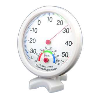 White Indoor Outdoor Wet Hygrometer Humidity Thermometer Temp Temperature Meter (Intl)