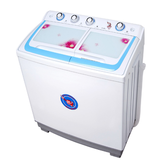 Kwash เครื่องซักผ้า 2 ถัง ขนาด 10.5 kg. รุ่น OWM1051 (ลายดอกไม้)