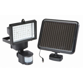 Thaivasion สปอร์ตไลท์ 60 LED เซ็นเซอร์การเคลื่อนไหว ชาร์จด้วยพลังงานแสงอาทิตย์ (Black)
