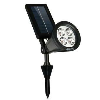 Welink Solar Waterproof 4 LED Solar Outdoor Lighting (Black) - Intl