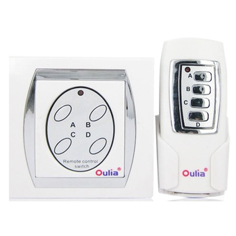 ITandHome Wireless Remote Switch Power สวิตช์โรโมทไร้สาย 4 ทาง รุ่น H-36 - สีขาว