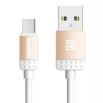 Remax LOVELY RC-010m สายชาร์จ Micro USB for Samsung / Android (สีทอง)