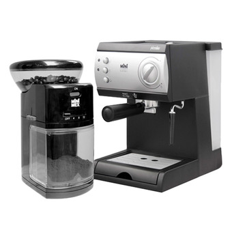 Minimex ชุดเครื่องชงกาแฟเอสเปรสโซ่ + เครื่องบดเมล็ดกาแฟ