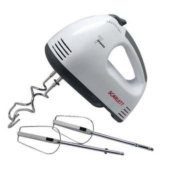 Tmall Electric 7 Speed Egg Beater Flour Mixer Mini Electric Hand Held Mixer (White)