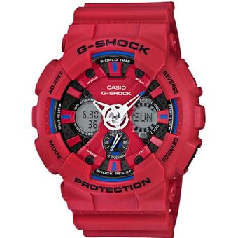Casio G-Shock นาฬิกาข้อมือผู้ชาย สายเรซิ่น รุ่น GA-120TR-4A - สีแดง