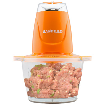 GetZhop เครื่องปั่น บด สับ เครื่องผสมอาหาร Sande 1.2 ลิตร 2 ปุ่มกด รุ่นใหม่ 2016 SD-JR08 ( Orange)