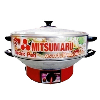 MITSUMARU กระทะไฟฟ้า รุ่น EP-003 - สีแดง