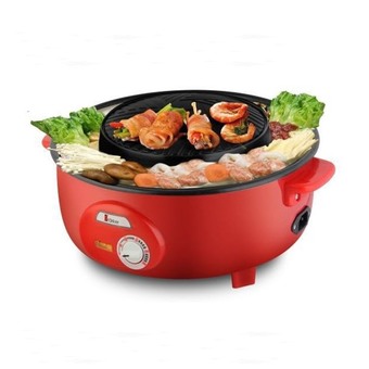 หม้อสุกี้ บาร์บีคิว stärker เตาปิ้งย่างอเนกประสงค์ รุ่น SMP-30C(สีแดง)