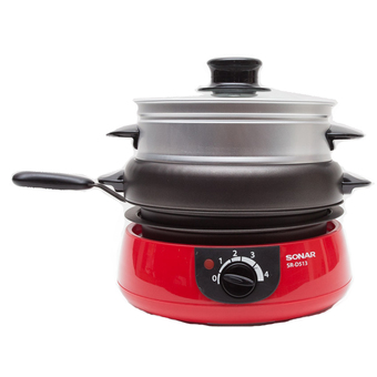 Sonar หม้ออเนกประสงค์ 8 in 1 SR D513 - สีแดง