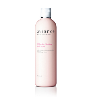 Aviance ครีมอาบน้ำเพิ่มความสดชื่น ไร้ไขสบู่100% Whitening Moisture Body Wash 380 ml