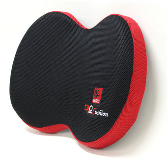 office Intrend เบาะรองหลังจัดท่านั่งเพื่อสุขภาพและบุคลิคภาพ MIYO KOREA - Black/Red