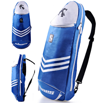 Nifty Well กระเป๋าใส่อุปกรณ์แบดมินตัน กระเป๋าใส่ไม้แบดมินตัน กระเป๋าใส่รองเท้ากีฬา ผ้าโพลีเอสเตอร์ ( สีฟ้า )