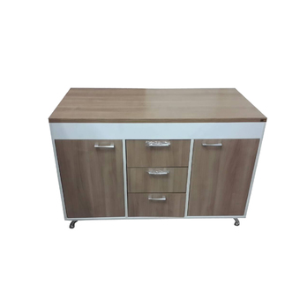 ENZIO Counterตู้ครัวเมลามีน 120x60x84 รุ่น Delight D-120 (White/Cappuccino)