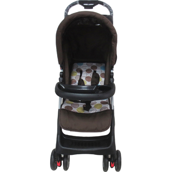 GRACE KIDS รถเข็นเด็กรุ่นพรีเมี่ยมคอมฟี่ 4 ล้อ (สีน้ำตาลเข้ม)