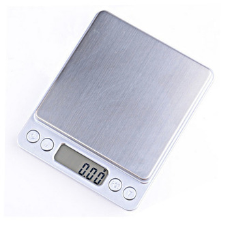 wipapha เครื่องชั่งดิจิตอลแบบพกพา Professional Digital Table Top Scale 500g/0.01g (Silver)