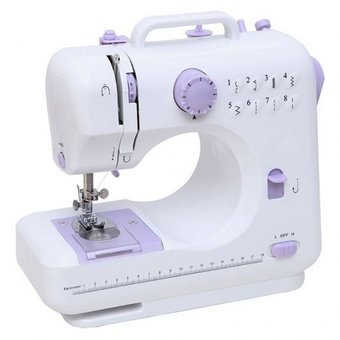 Lotte จักรเย็บผ้าชนิดพกพา เย็บซิกแซกได้ 8 ลาย (White)