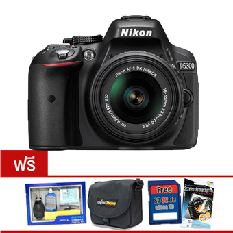 กล้อง Nikon D5300 24MP + Lens 18 - 55l VRll (Black)