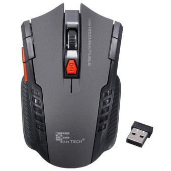 2.4Ghz Mini portable Wireless Optical Gaming Mouse Mice For PC Laptop Gray