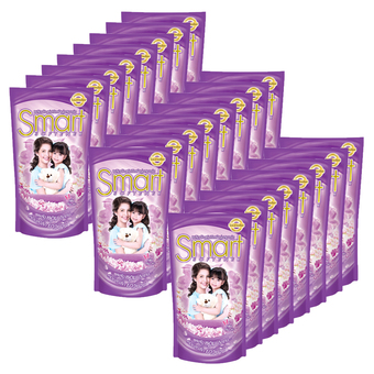 ขายยกลัง! SMART สมาร์ท น้ำยาปรับผ้านุ่ม ถุงเติม 550 มล – สีม่วง (ทั้งหมด 24 ถุง)