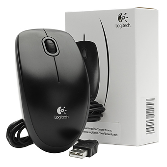 Logitech Mouse USB รุ่น LG-B100 (Dark)