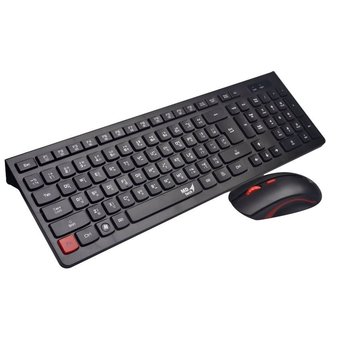 MD-tech Keyboard+Mouse คีย์บอร์ด+เมาส์ ไร้สาย รุ่น K7+M199 (Black)