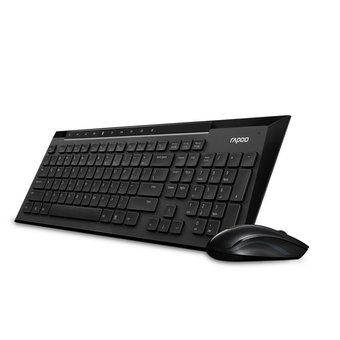 RAPOO 8200P WIRELESS COMBO SET keyboard + mouse (Black)