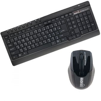 Signo 2.4 GHz Wireless Keyboard ภาษาไทย+อังกฤษ &amp; Wireless mouse คอมโบไร้สาย