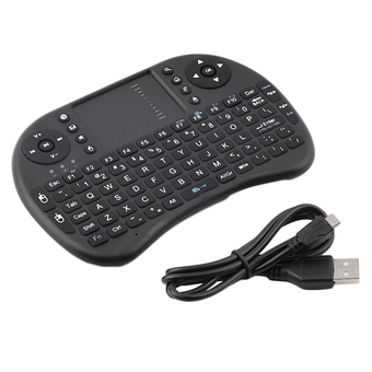 คีย์บอร์ดไร้สายขนาดเล็ก Multi-media Remote Control Touchpad Handheld Keyboard - Intl