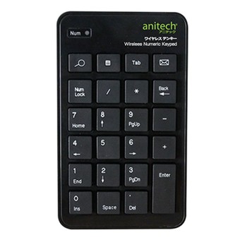 Anitech แป้นตัวเลข Wireless Numeric Keypad รุ่น N181 Black