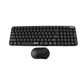 Nobi Wireless 2.4G Combo Keyboard + Mouse ชุดคีย์บอร์ด และ เมาส์ไร้สาย (สีดำ)