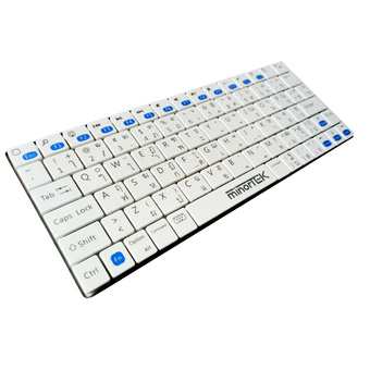 MinorTEK Ultra-Slim bluetooth keyboard ภาษาไทยสำหรับ iPad, Tablet, SmartTV - สีขาว