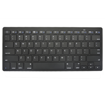 Vococal Ultra Slim Mini 2.4 GHz Bluetooth Wireless Keyboard for Android Apple System ipad iPhone Black