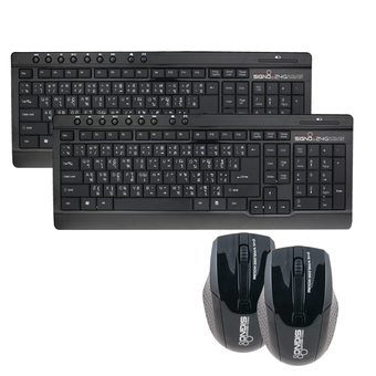 Gadgets Guru : Signo 2.4 GHz Wireless Keyboard ภาษาไทย+อังกฤษ &amp; Wireless mouse คอมโบไร้สาย แพ็คคู่ (แถมฟรี!! ถ่าน 6 ก้อน)