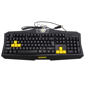NUBWO Keyboard รุ่น Amoux NK-002 (USB) (Black/Yellow)