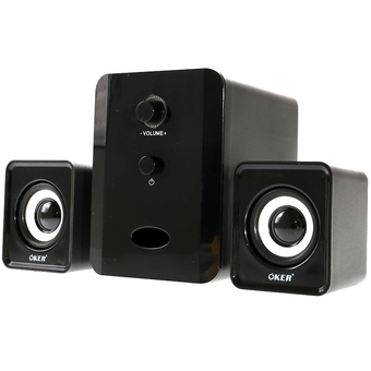 OKER ลำโพง USB Multimedia Speaker Micro 2.1 650W SP-835(สีดำ)